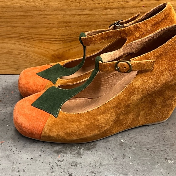 Jeffrey Campbell Ibzia Suede wedge heels size 10 - Picture 6 of 6
